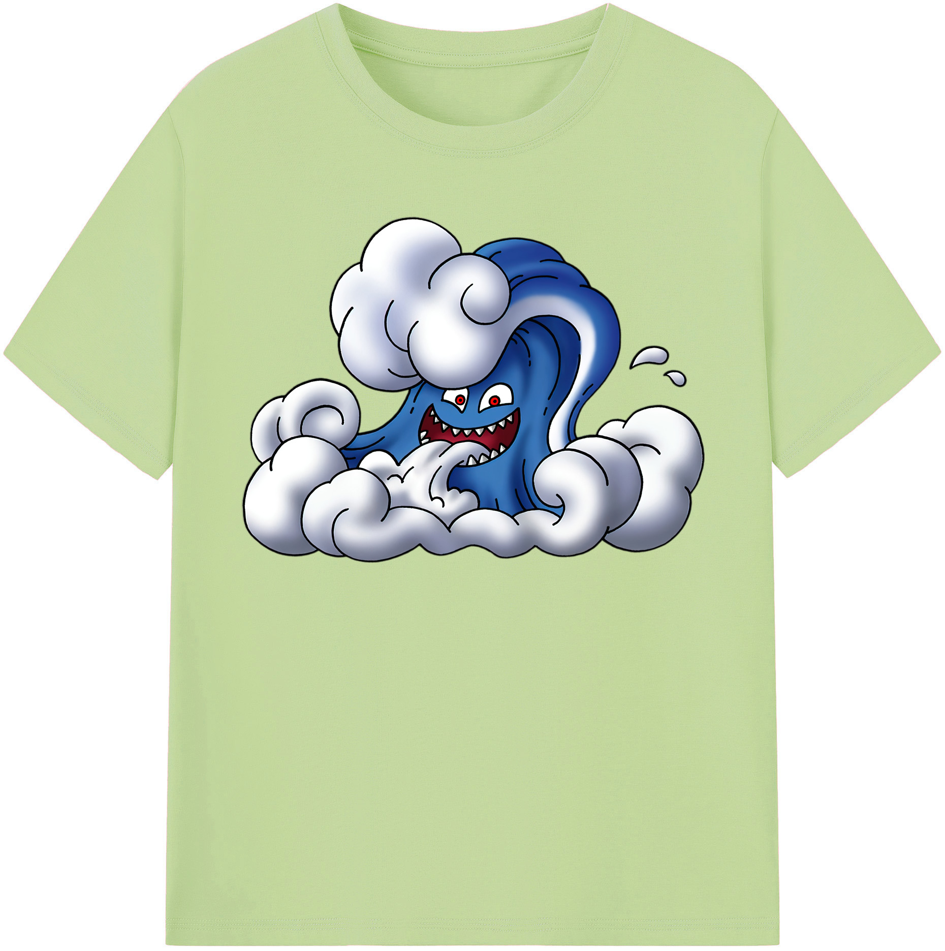（画像用） ドラゴンクエスト Doragon Kuesuto Dragon Quest 綿100％半袖Tシャツ（フロントプリント）